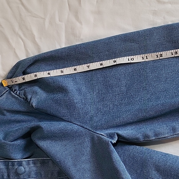Bagatelle Denim Blue Button-Up Top Size L - Picture 9 of 12
